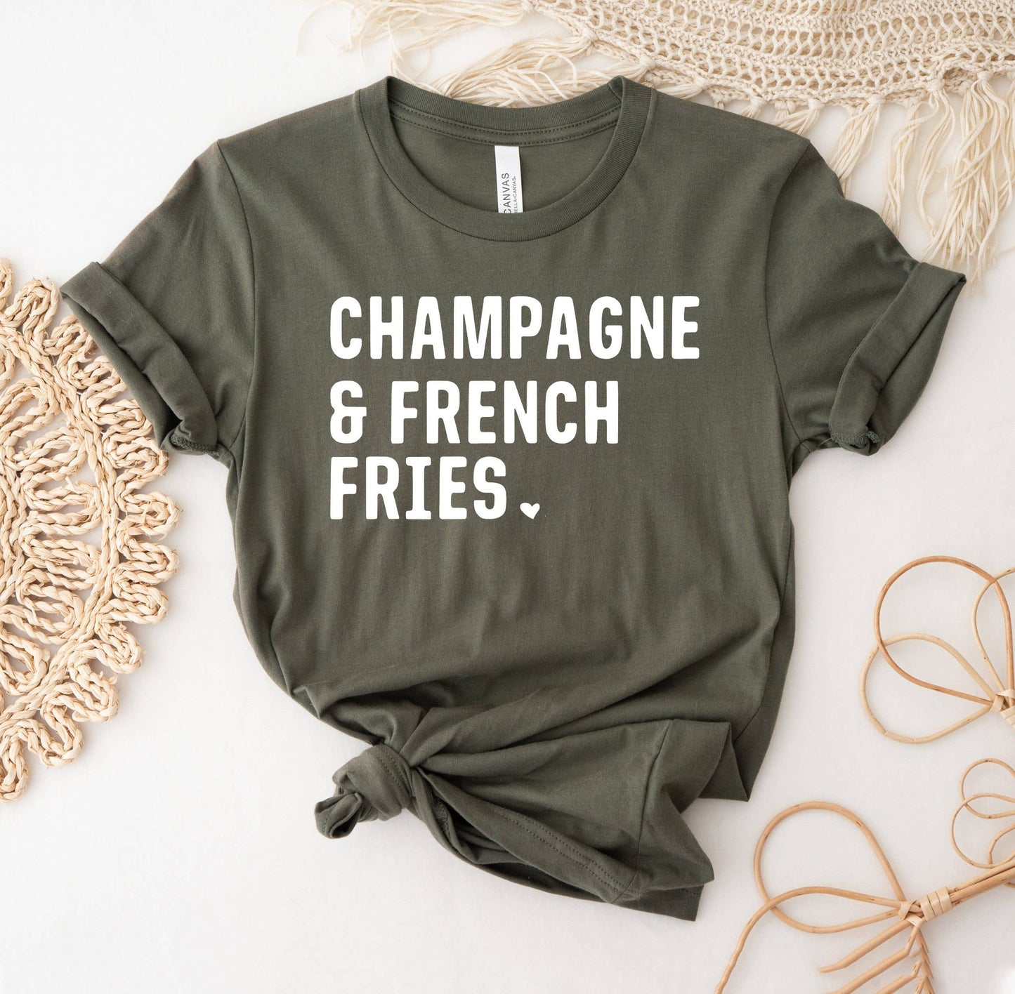 Champagne & French Fries T-shirt VibeClothing