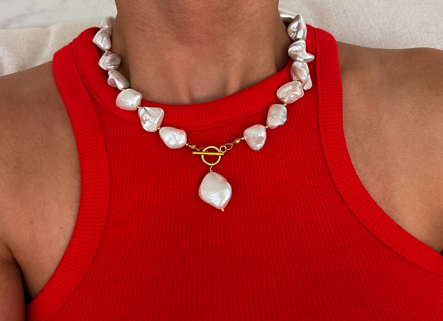 Chunky Pearl Necklace Chansuttpearls