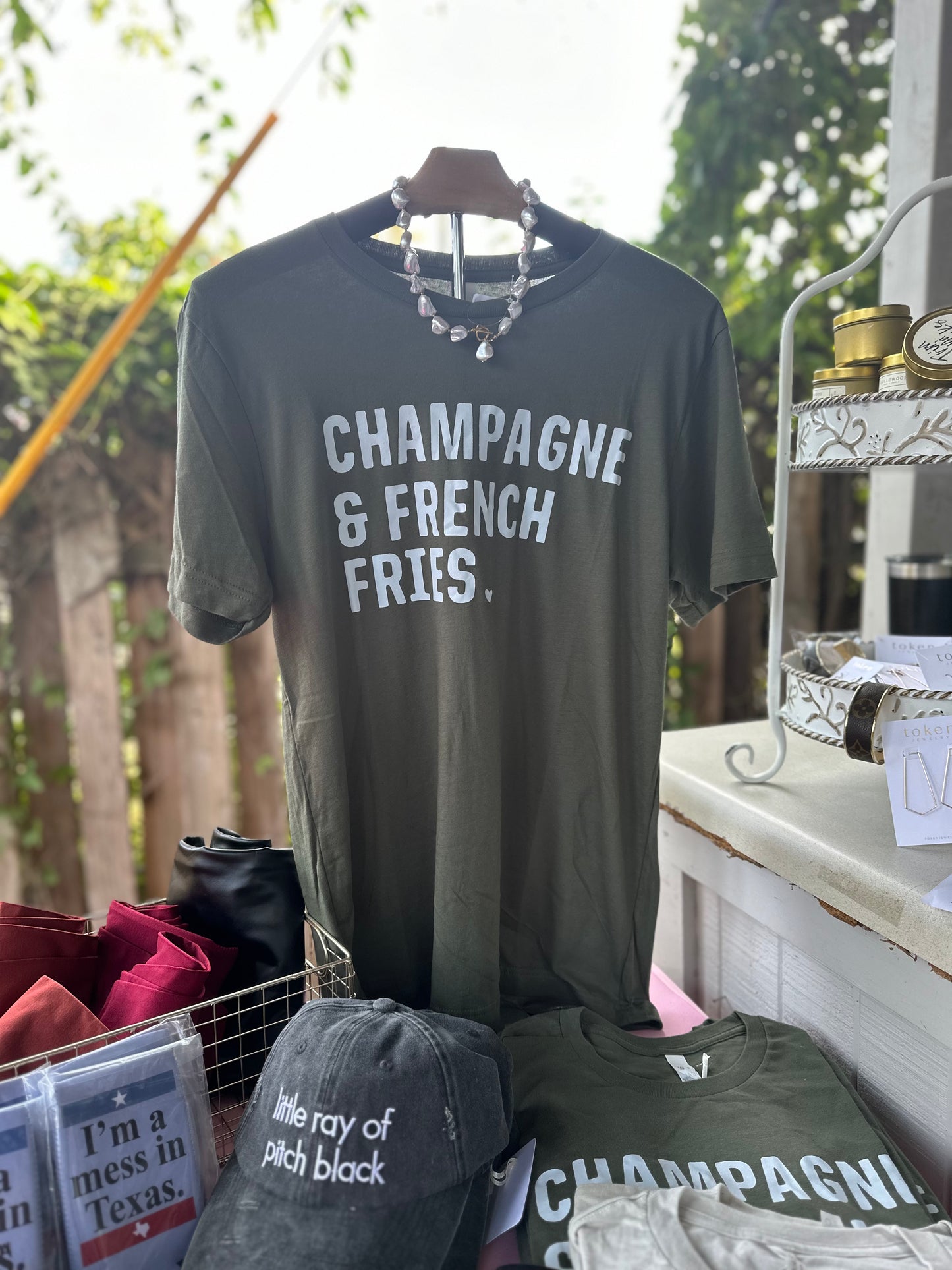 Champagne & French Fries T-shirt VibeClothing