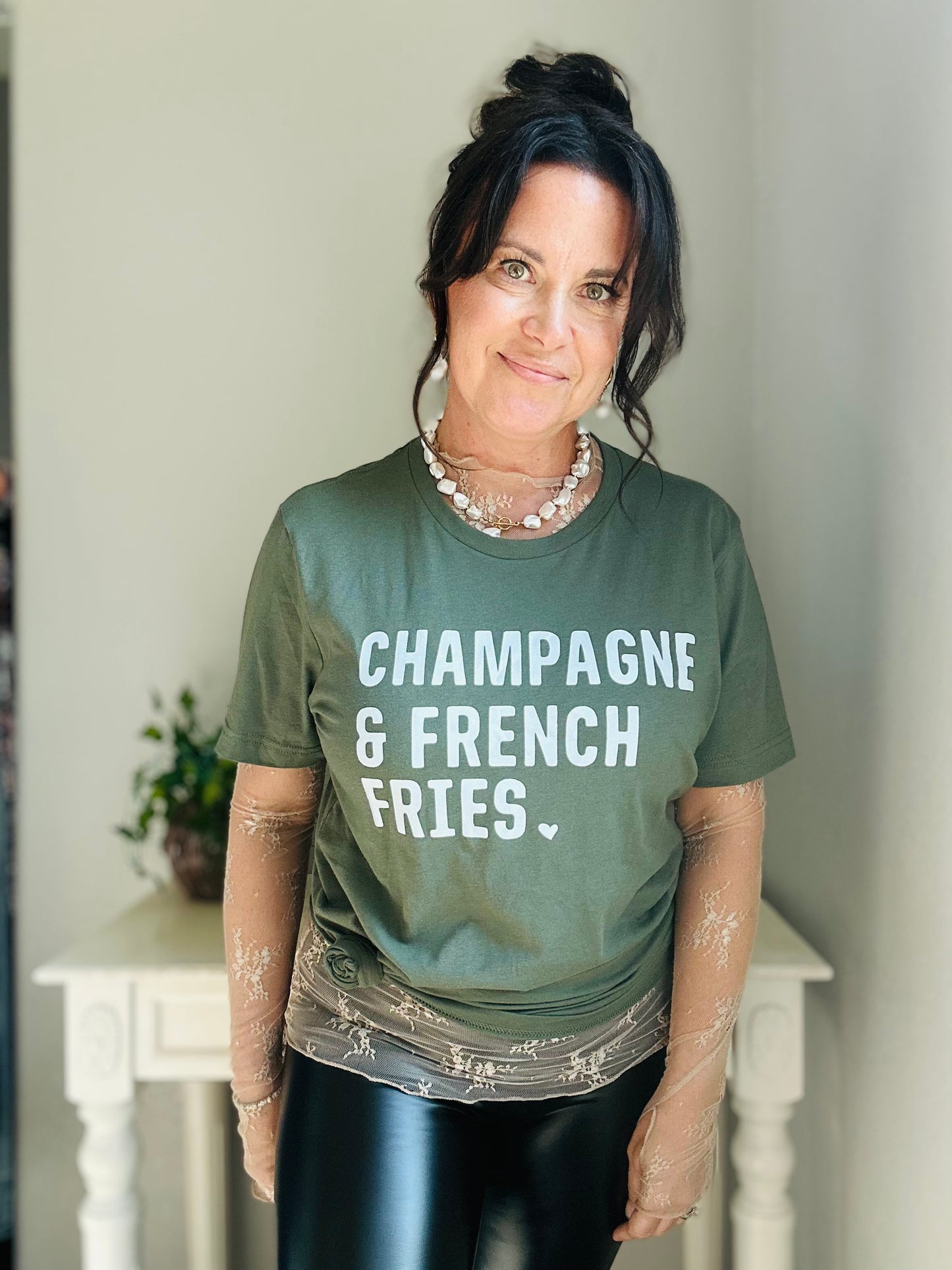 Champagne & French Fries T-shirt VibeClothing