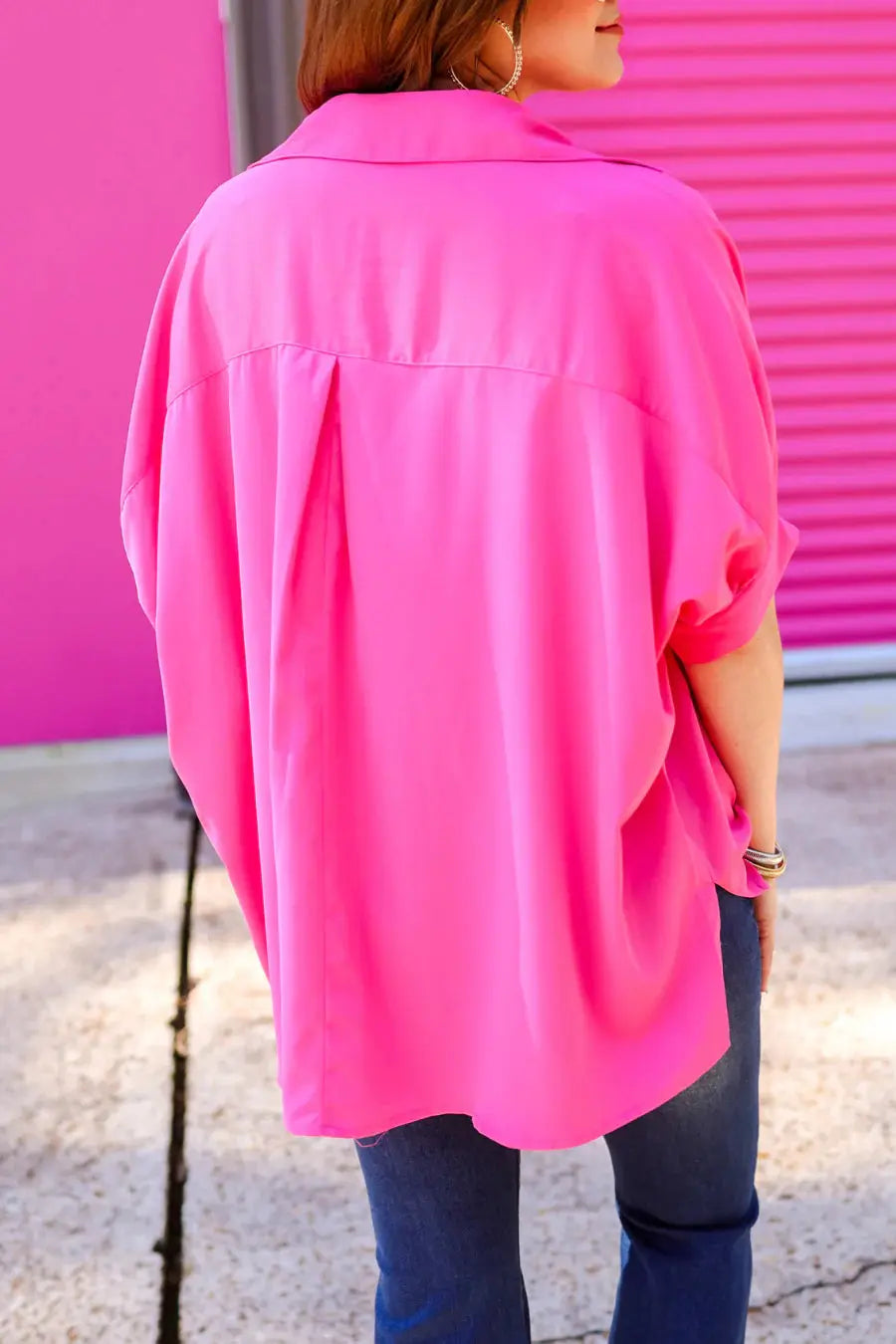 Oakley Oversized Top Hibiscus & Vine