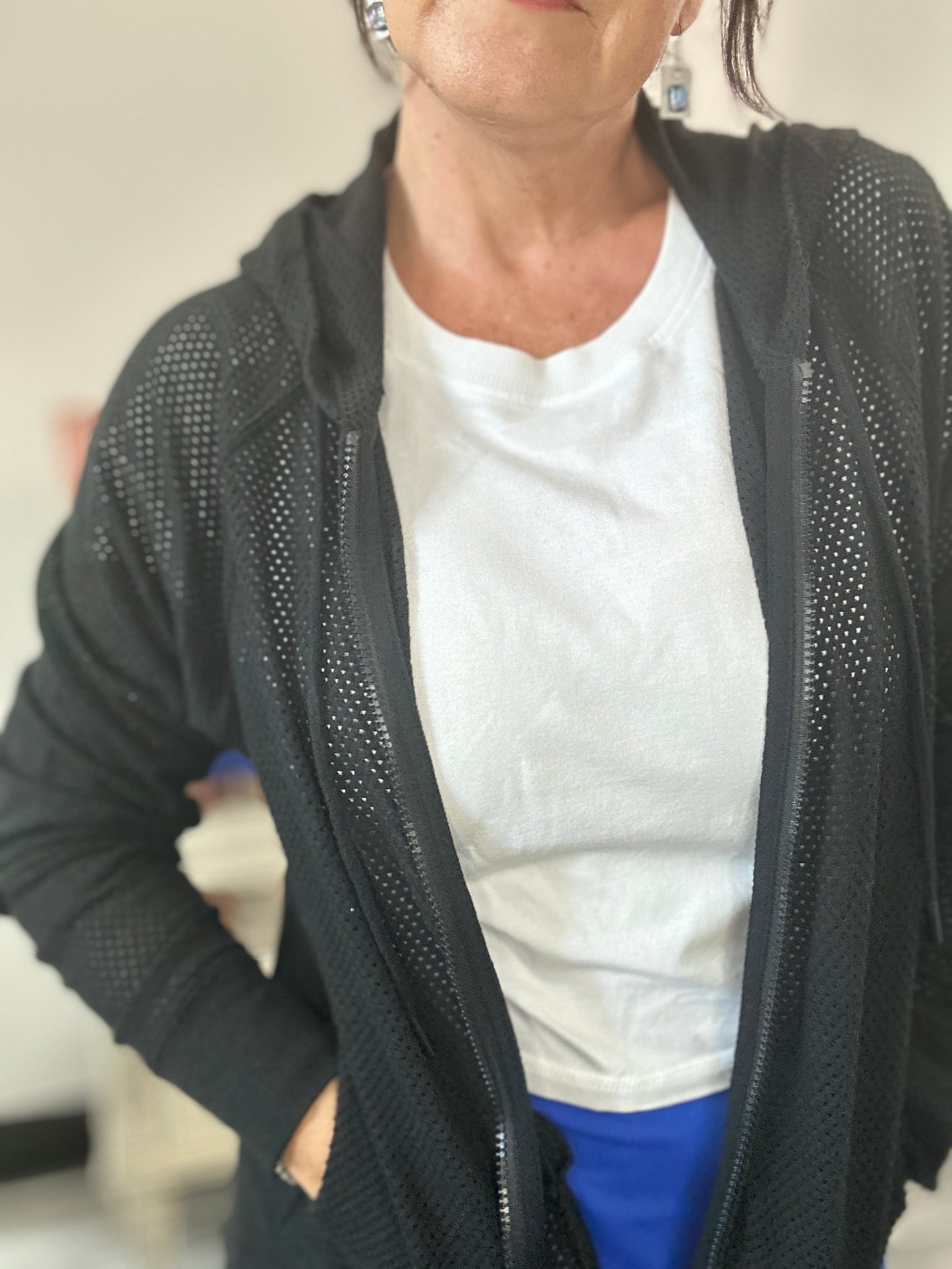 Mesh Hoodie Mono B