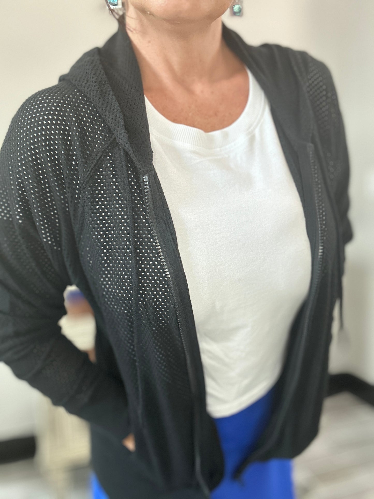Mesh Hoodie Mono B