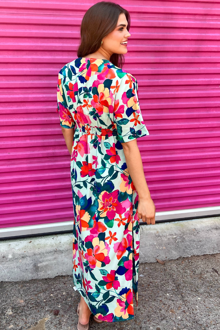 PREORDER-Ocean Mist Floral Dress