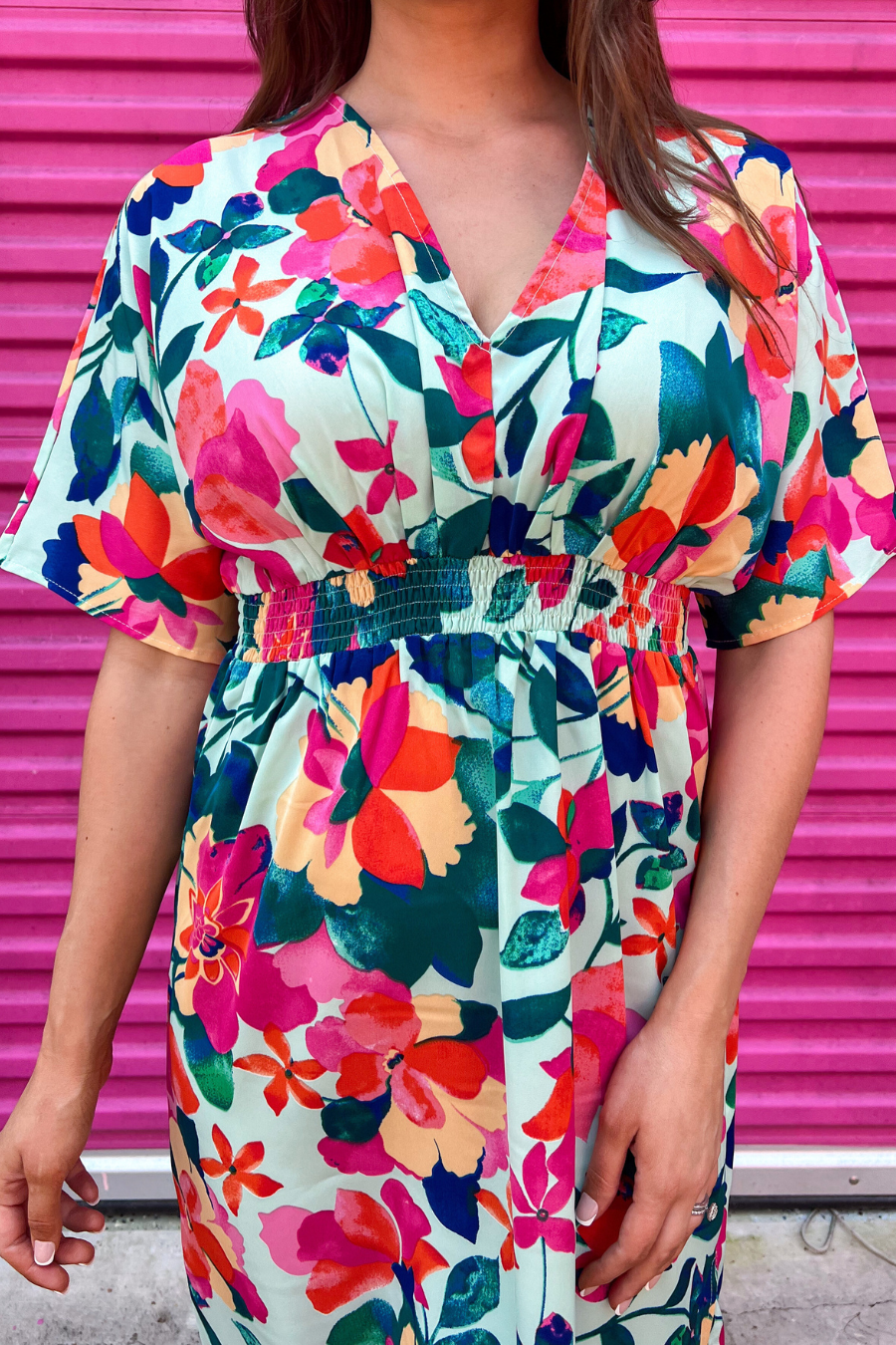 PREORDER-Ocean Mist Floral Dress