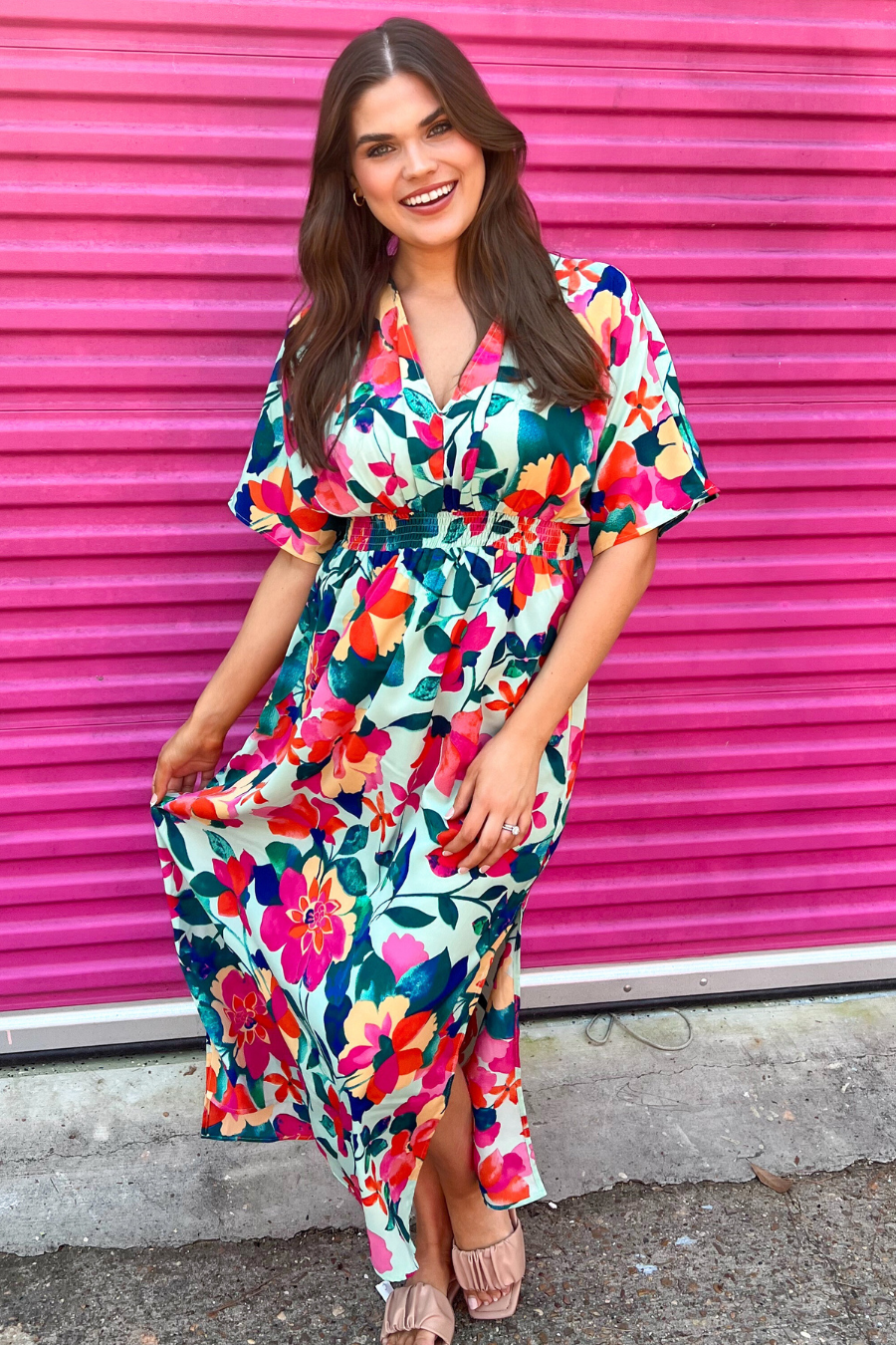 PREORDER-Ocean Mist Floral Dress