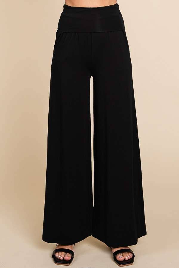 Foldable Waist Band Palazzo Pants Culture Code