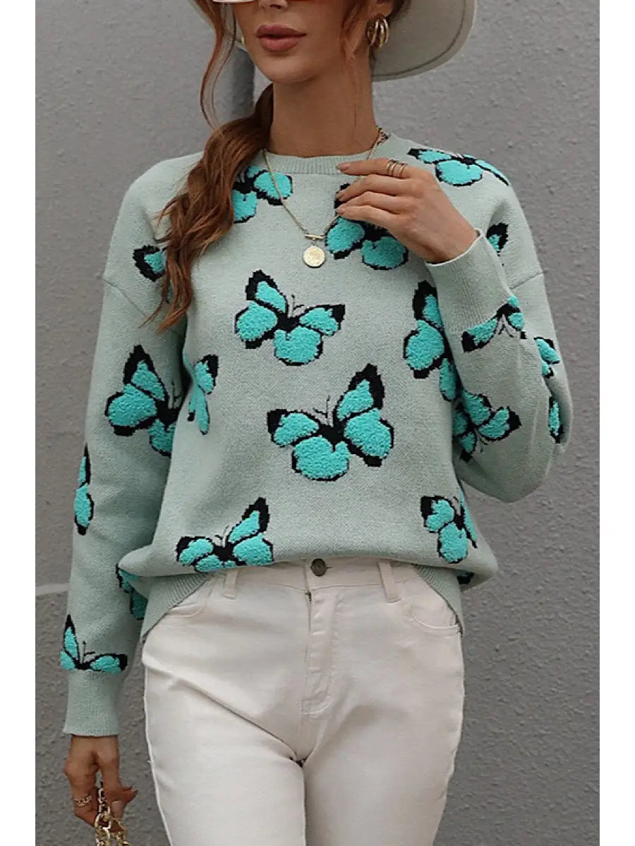 Butterfly Sweater - Hibiscus & Vine