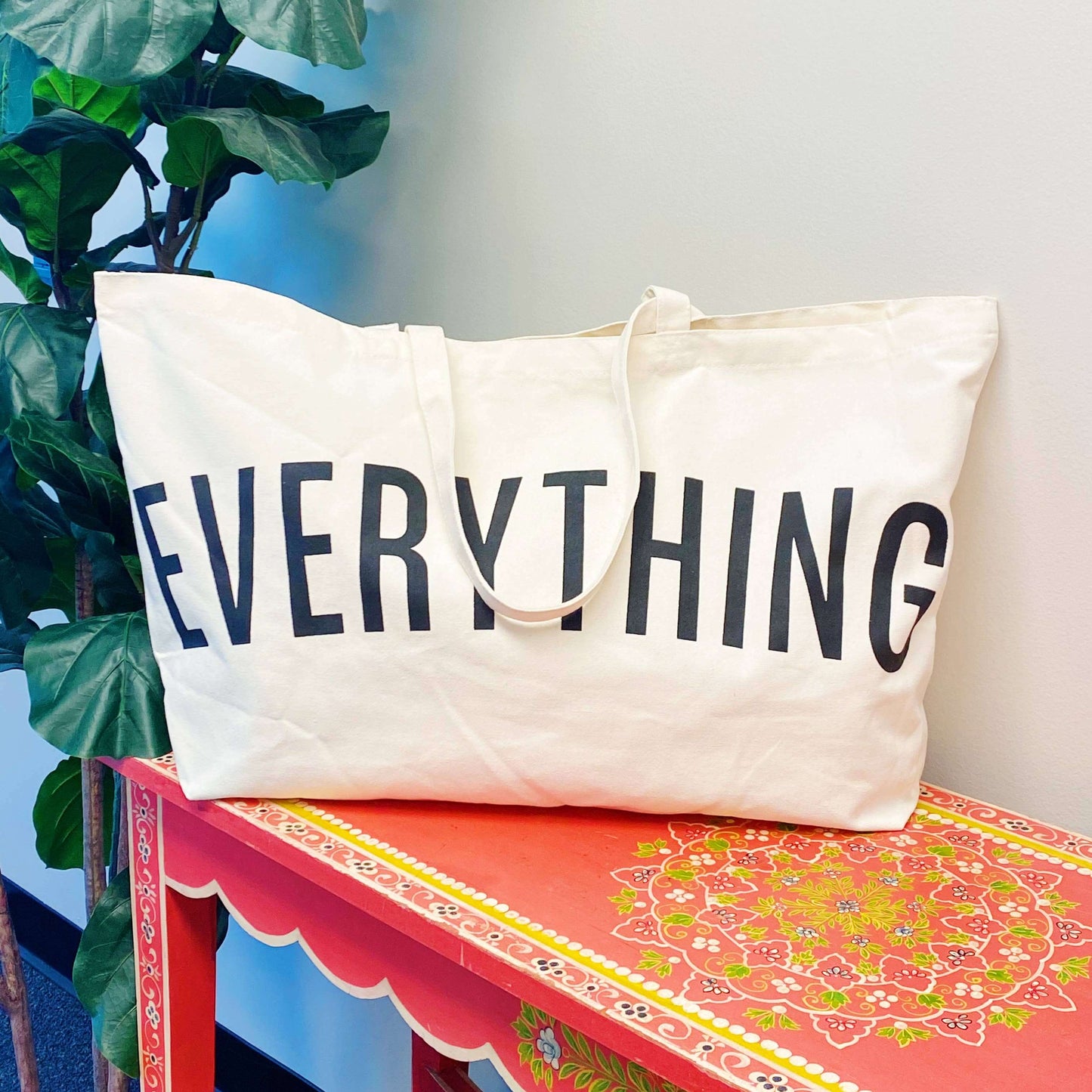 For Everything Canvas Tote - Hibiscus & Vine